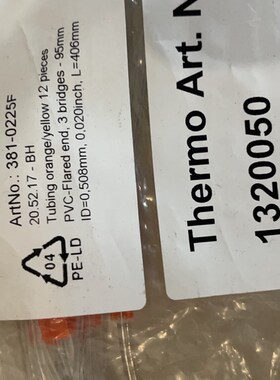 Thermo赛默飞泵管1320050 12/包 小泵扩口样品泵管,废液管 原装