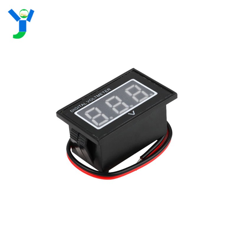 0.56寸灌封防水数显数字电压仪表V40D表头模块DC15-120V红色/绿色