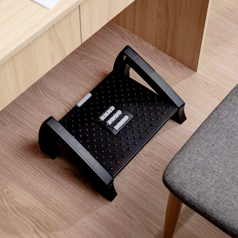 防翘二郎腿神器办公室桌下脚凳午睡搁脚凳可调节按摩脚踏板放脚凳