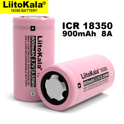 Liitokala18350锂电池动力型3.7V可充电榨汁杯手电筒高倍率放电