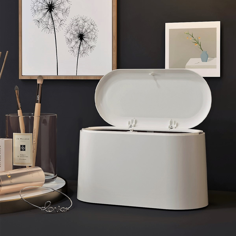 桌面垃圾桶按压式创意桌上垃圾桶ins风学生宿舍垃圾桶简约家用