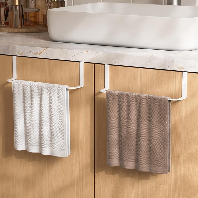 【品牌正品】浴室毛巾架免打孔镜柜下凉毛巾杆洗手间擦手巾架厨房