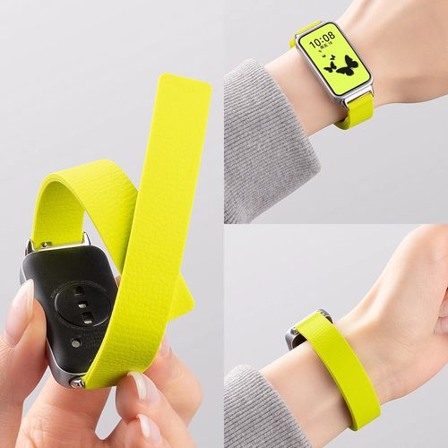 美派新款华为手环硅胶荔枝纹表带