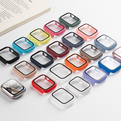 美派适用苹果手表钢化一体保护壳