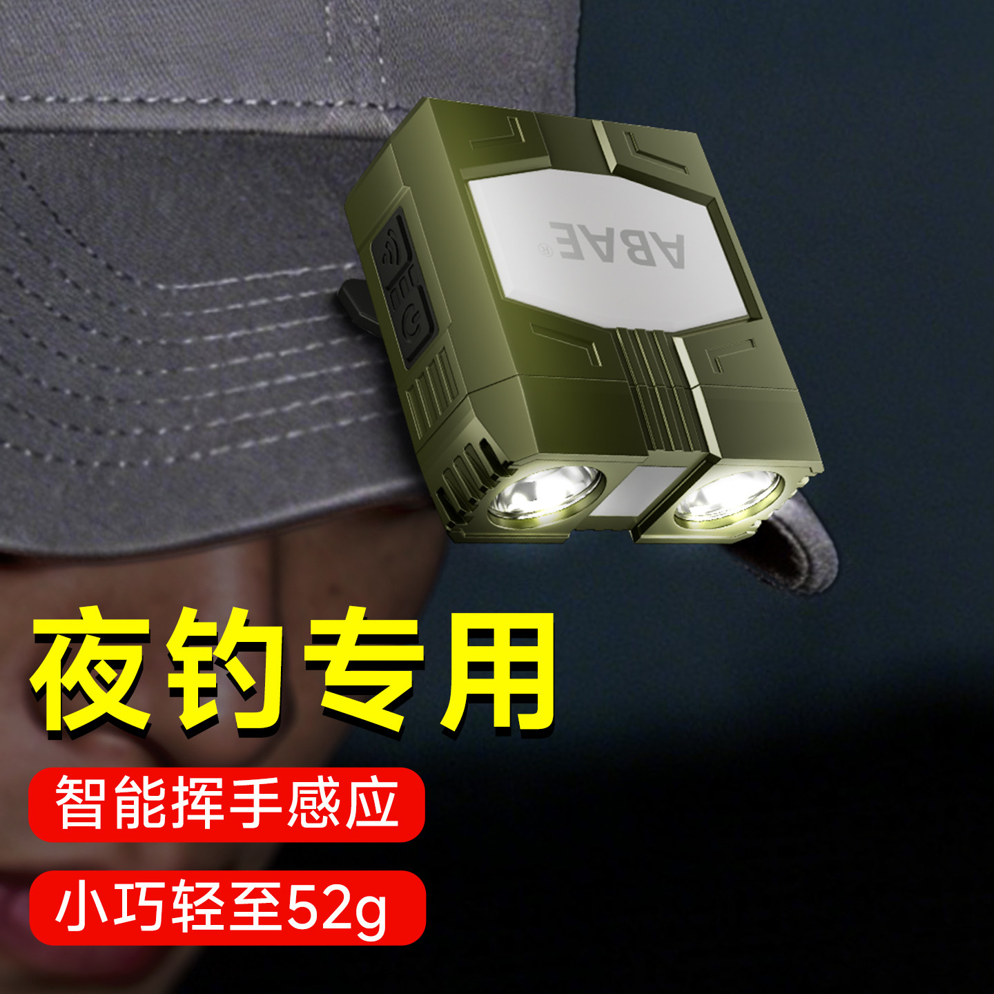 夜钓头灯感应强光长续航图片