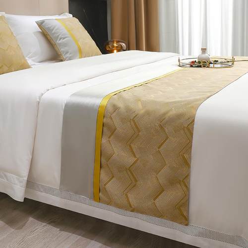 床旗 床尾巾 酒店宾馆民宿客栈床上专用轻奢时尚装饰用品布条搭毯