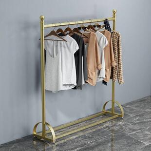 衣架落地卧室网红室内晾衣杆阳台衣帽架架子家用简易收纳盒架户外