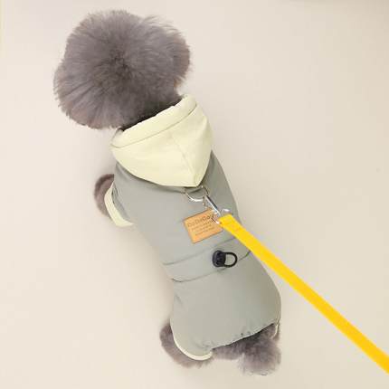 狗狗衣服可牵引冬季加厚小型犬四脚棉衣加绒秋冬款泰迪小鹿犬棉服
