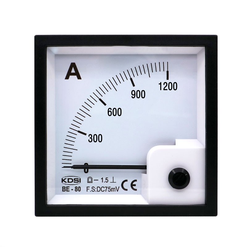 指针式直流安培表BE-80 DC75mV 1200A接分流器使用电表 电流表