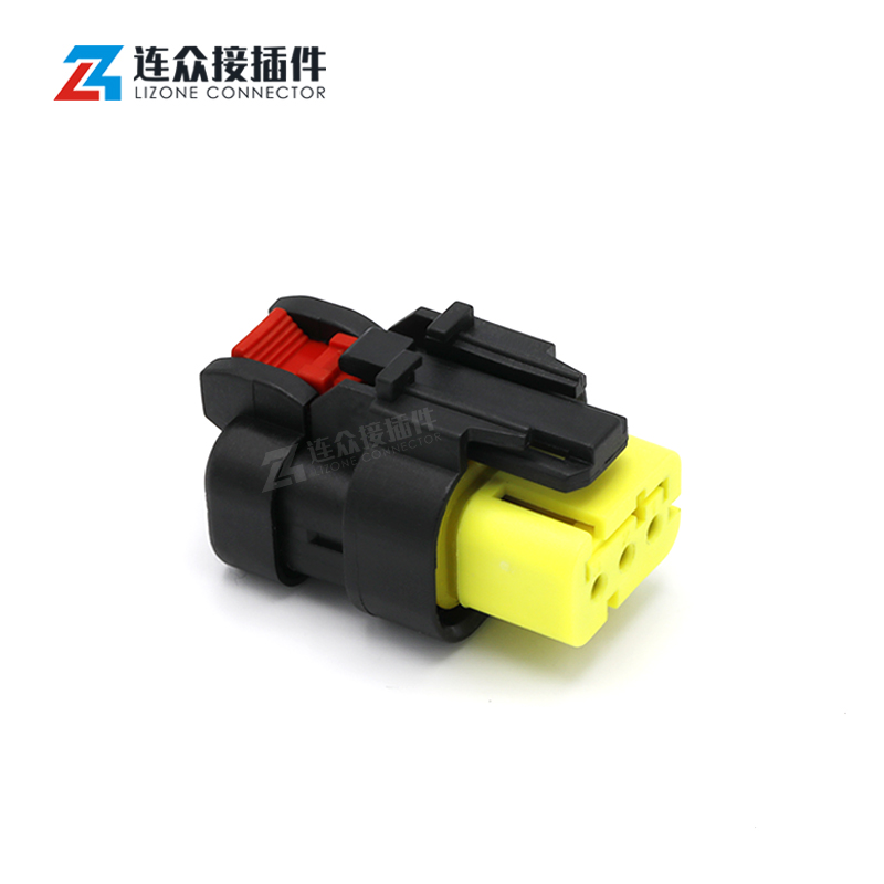 TE汽车防水连接器776429-1/2/3/4P 凸轮轴传感器挖掘机线束公母插