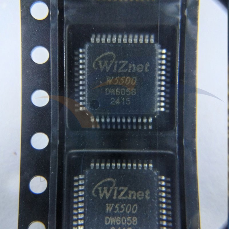 全新原装 LQFP48 W5500 微控制器以太网硬件TCP IP协议栈芯片