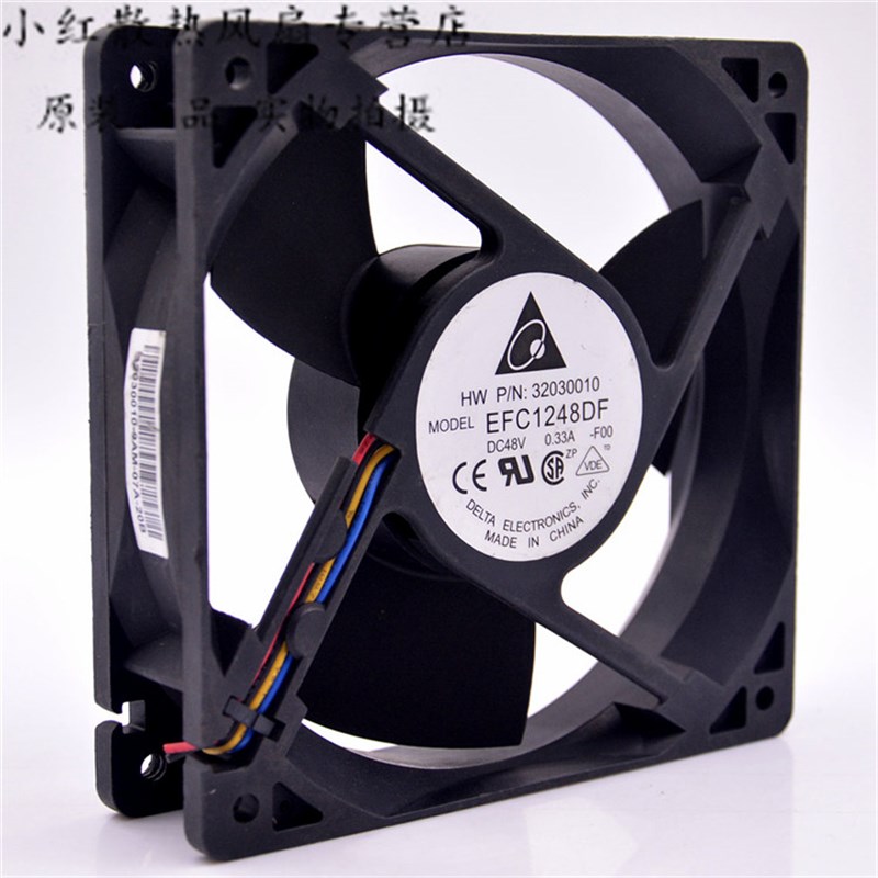 原装台达 EFC1248DF-F00 12032 48v 0.33A 12cm 4线 PWM 散热风扇