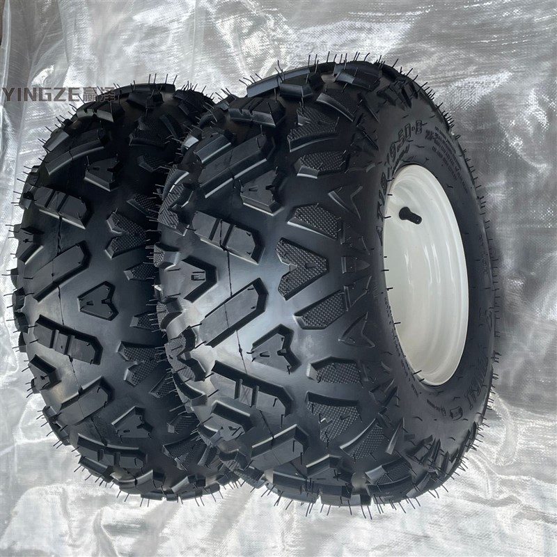 四轮沙滩车卡丁车摩托车配件19X7-8 18X9.5-8寸A字轮胎对角10轮毂
