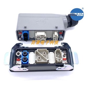 美修斯/磁立瘦连接插拔件 2芯100A6针16A电路 2路气动集成组合