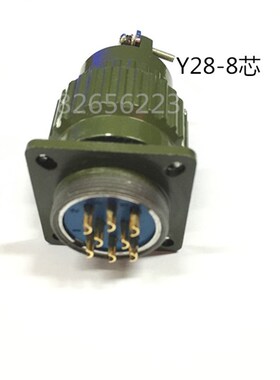 Y2M-8TK(Y28-8芯)军绿色正装航空插