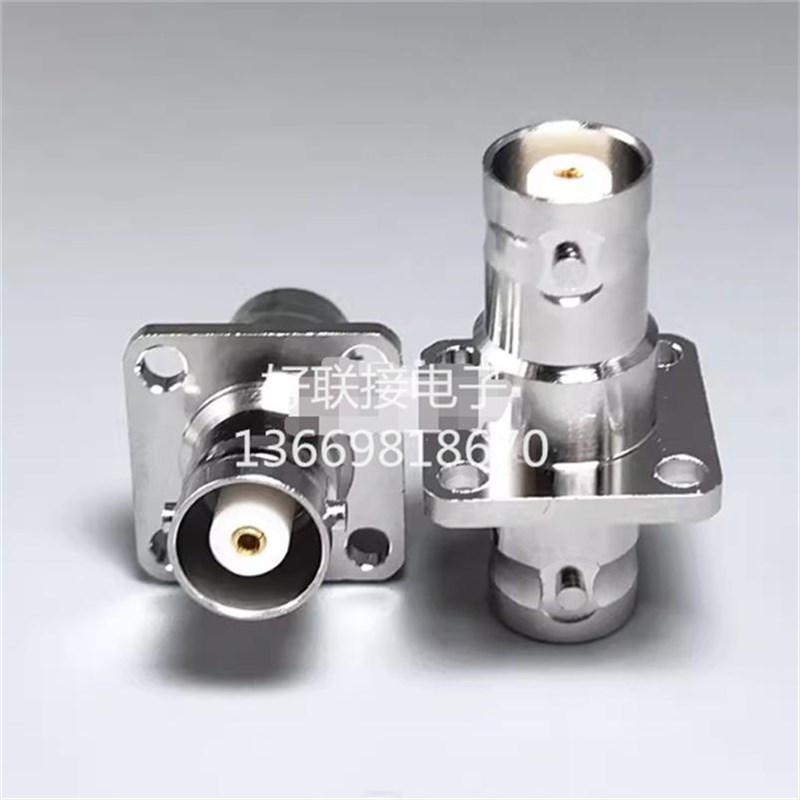 MHV-KKF母直通3000V-KFK法兰正方形12.7MM固定高压BNC 3KV连接器