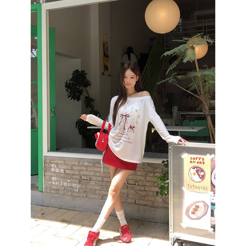 红人馆a字半身裙女夏季2026新款包臀小个子裙子巨好看的红色短裙