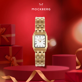 【新年礼物】MOCKBERG复古小方糖腕表轻奢小众小方表进口机芯百搭