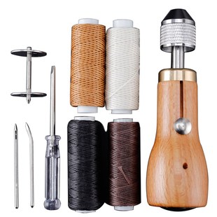 锥针 皮具皮革手缝器缝线机手工DIY皮艺皮雕缝线工具箱包蜡线