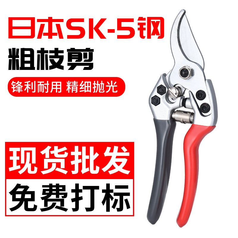 SK5钢强力园林树枝剪刀多功能家用盆景修枝剪园林粗枝剪