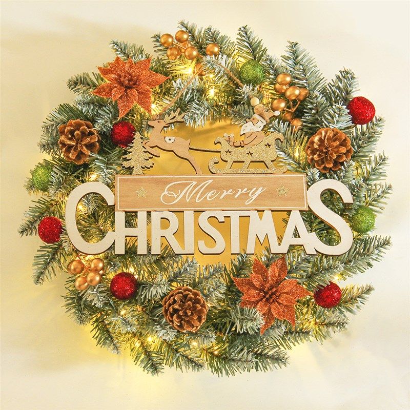 圣诞节装饰红色系创意尖头粘白藤条商场橱窗布景门挂落雪圣诞花环,婴童用品,摇篮,淘宝优惠券,粉丝福利购,淘宝优惠卷