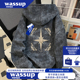 WASSUP 300斤扎染连帽卫衣男女秋冬加绒加厚情侣上衣 NURAYA特大码