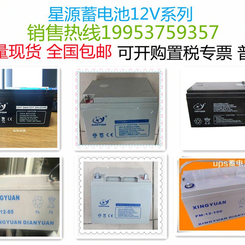 星源蓄电池FM-12V120AH100AH65AH40AH消防主机应急直流屏UPS/EPS