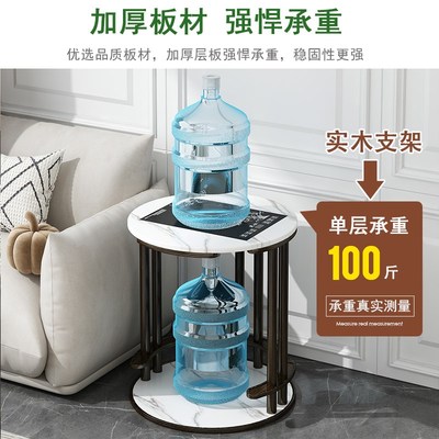 移动茶台烧水壶一体家用茶水柜阳台小型茶桌可移动仿岩板茶车边几