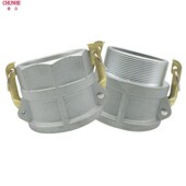 铝合金快速接头B型外丝阴D型内丝阴板把式 油罐加油车卸油口螺纹母