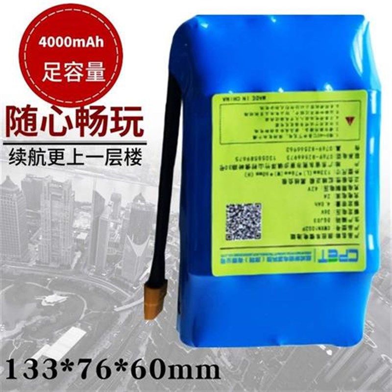 o自电动平衡车锂电池36V成年18650动力平行车儿童智能双轮小