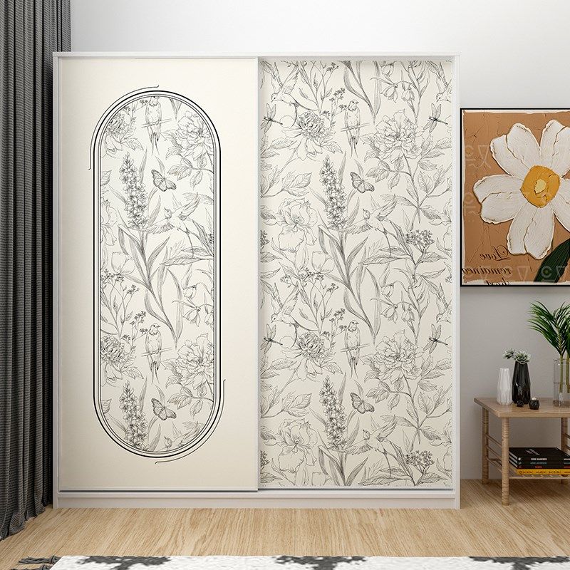 法式大衣柜门贴纸墙纸自粘卧室推拉门贴画移门玻璃门翻新柜子壁纸,家居饰品,软装墙贴,淘宝优惠券,粉丝福利购,淘宝优惠卷