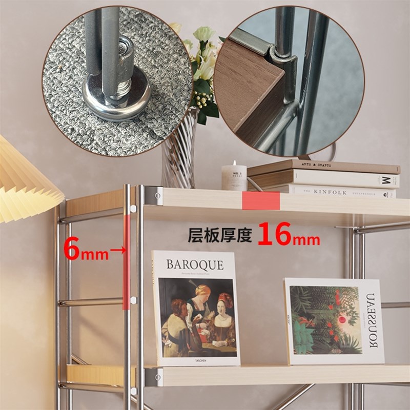 置物架落地原木风日式仓储货架多层落地架子家用卧室客厅阳台厨房