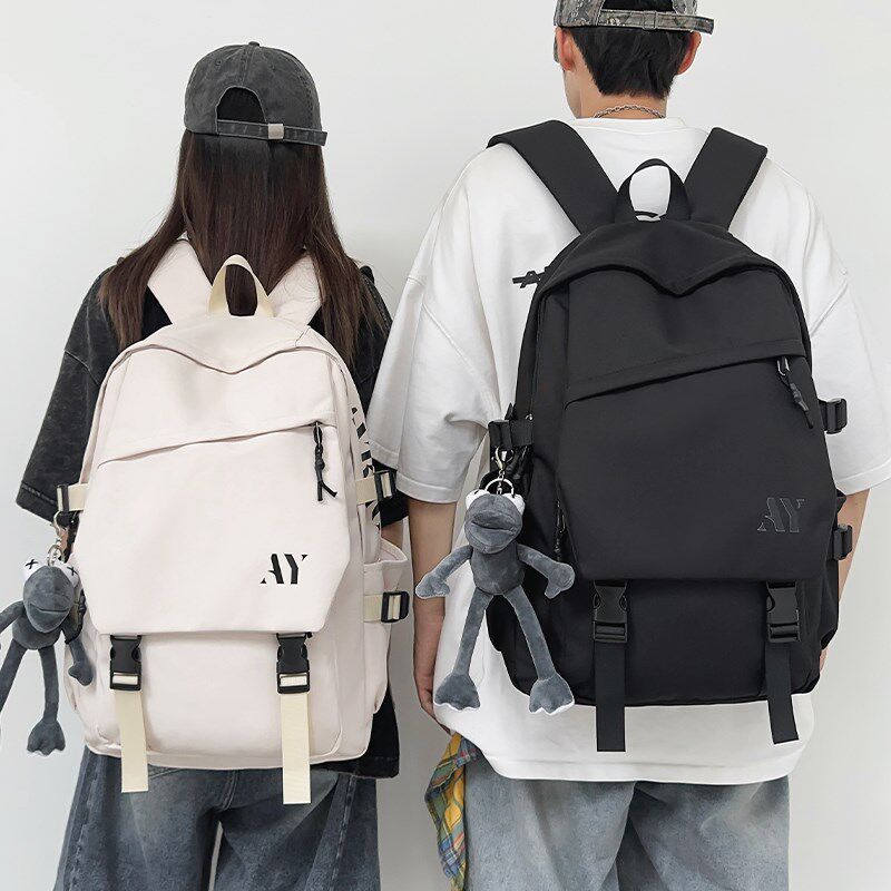 双肩包男款大容量旅游揹包男高颜值潮酷女生个性书包高中学生防水