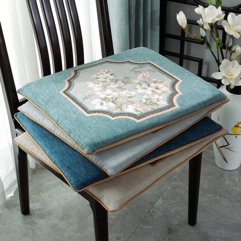 中式餐椅垫加厚坐垫子实木椅子垫防滑红木家具座垫茶椅垫太师椅垫