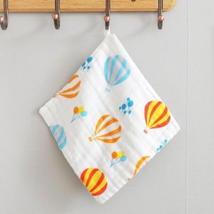 6新生a类婴儿小方巾纯棉纱布毛巾层宝宝洗脸儿童手帕卡通口新款