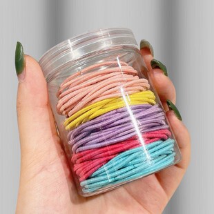 皮套女头绳夏季韩国扎头发黑色橡发圈细款发绳P小皮筋女扎头不新