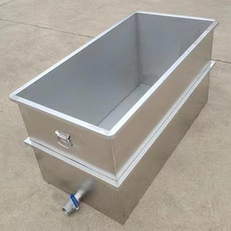 订做白钢水池304不锈钢水箱水桶移动水车储水罐浸泡池洗刷池新款