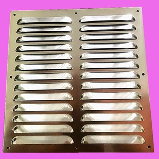 不锈钢铝铁外墙车设备排通风口出风口冲孔散热透气百叶窗盖板格栅