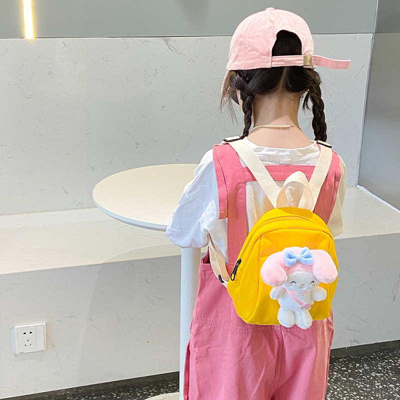 幼儿园书包男童可爱卡通帆布儿童後背包女孩新款洋派迷你小童背包
