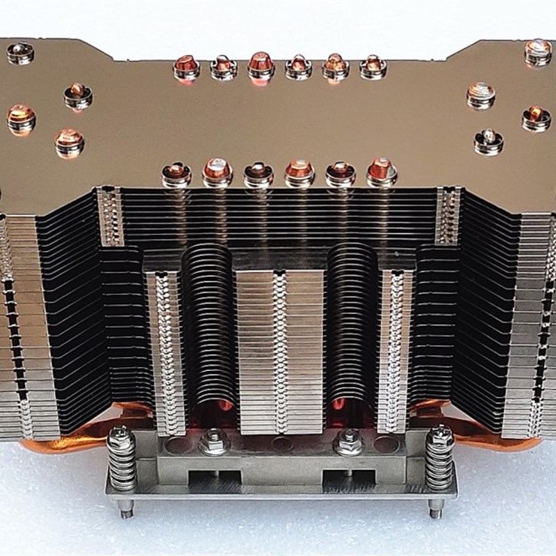 新115X 1151 1150 1200 10代i3 i5 i7风扇 纯铜11热管 被动散热器