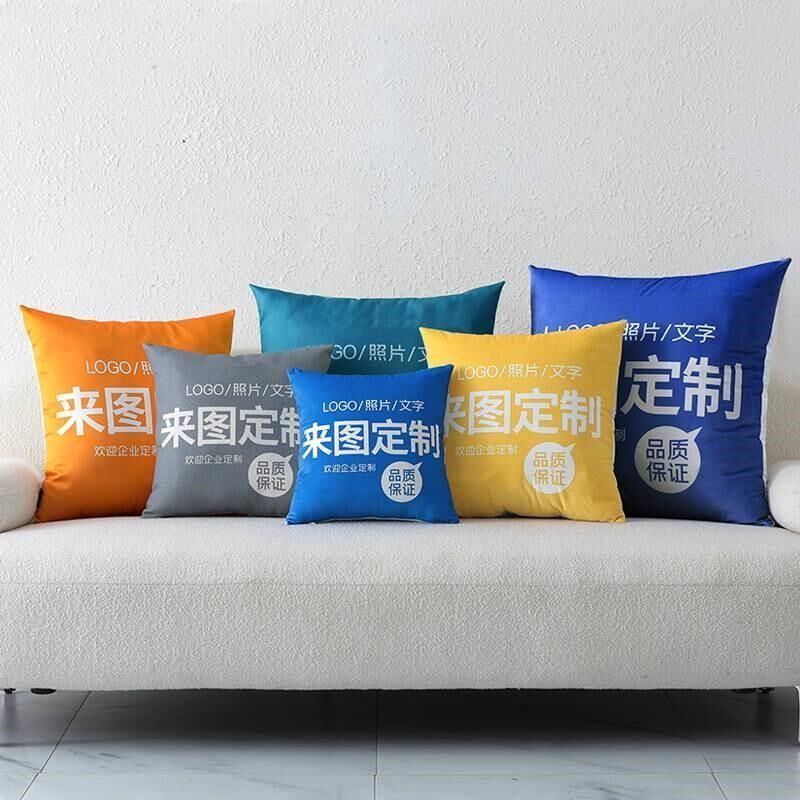 抱枕定制logo来图定做照t片diy定F制沙发抱枕靠现代简约抱枕不含