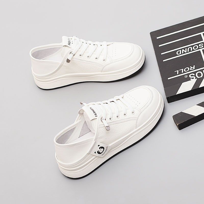 加大码女鞋41一43爆款单鞋2025春季新款板鞋脚宽胖肥时尚小白鞋女,女鞋,休闲板鞋,淘宝优惠券,粉丝福利购,淘宝优惠卷