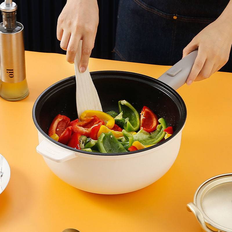 电炒锅家用一体式炒锅炒锅插电不沾锅蒸炒煎煮多功能电用电煮锅