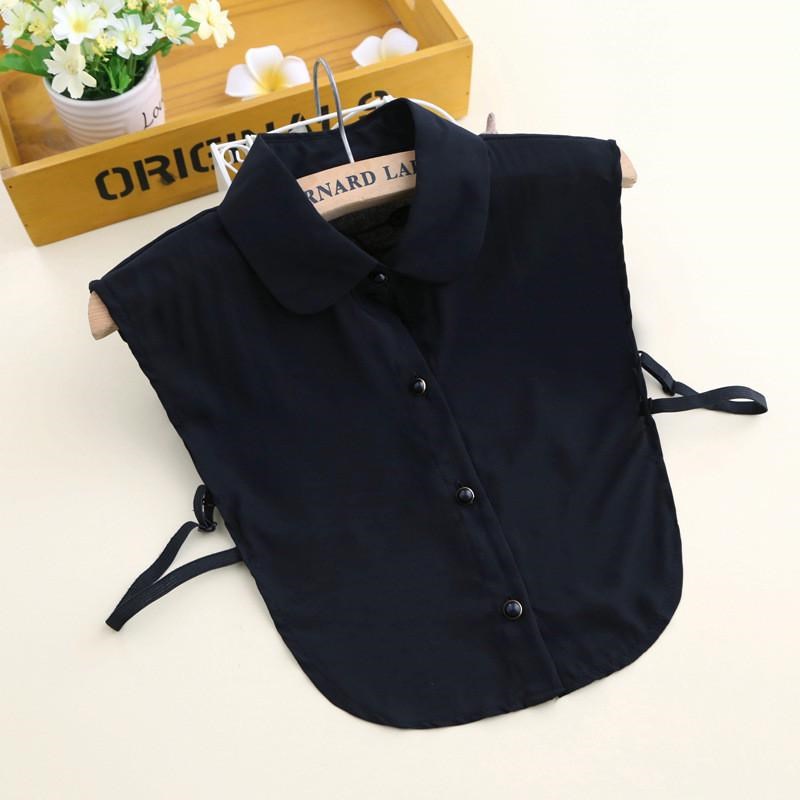 新款韩版假领子水钻白色黑色衬衫假领雪纺春季秋冬女衬衣假衣领b9