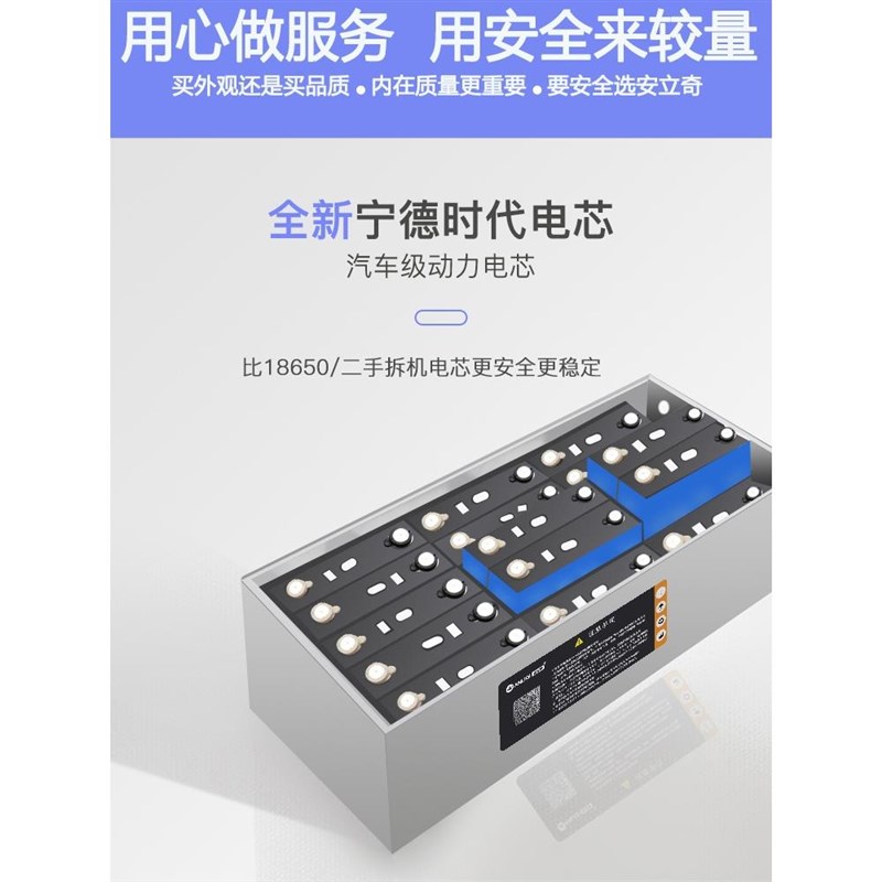 厂促电车磷酸铁锂电池大容量车48V6动0V72V100AH三轮四轮汽车动电