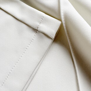 长裤 宽松垂感面料纯色黑白便西裤 男秋 轻薄阔腿松紧带腰围 白浪浪