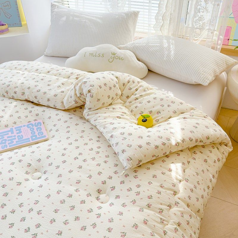 春秋被空调被被子加厚保暖冬被学生宿舍单人双人可机洗被被芯褥子