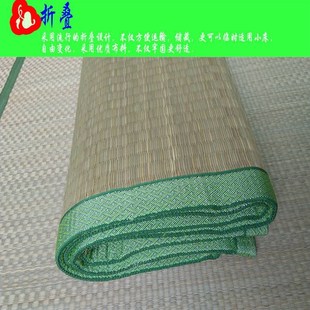 新款老式凉席芦苇席子1米8老款草席子传统蔺草席1.5折叠加厚草编