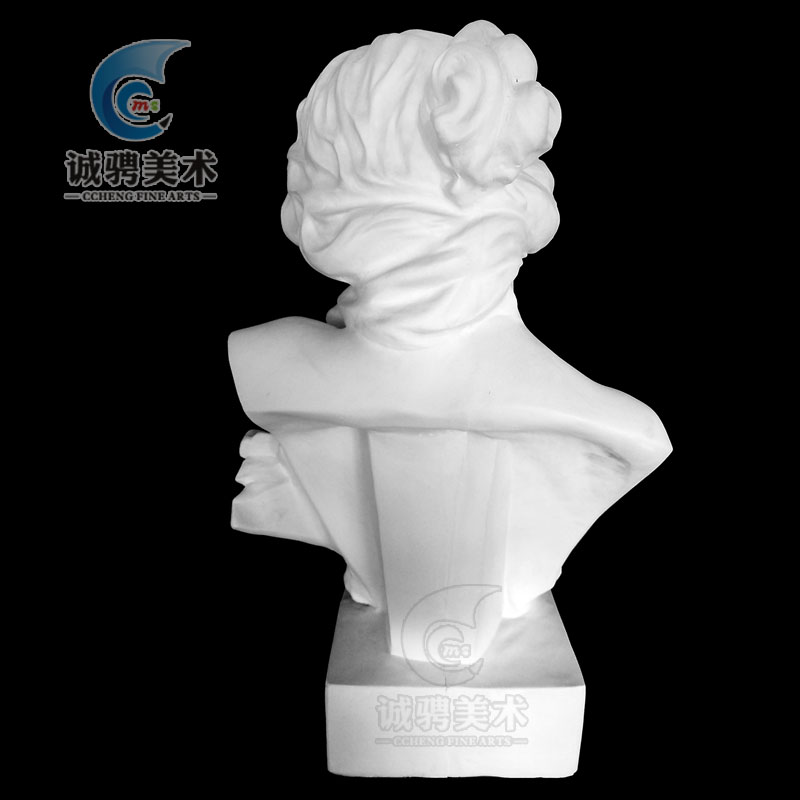 美术大琴女石膏头像人物头像素描教具雕塑摆件模U型大号雕像摆件