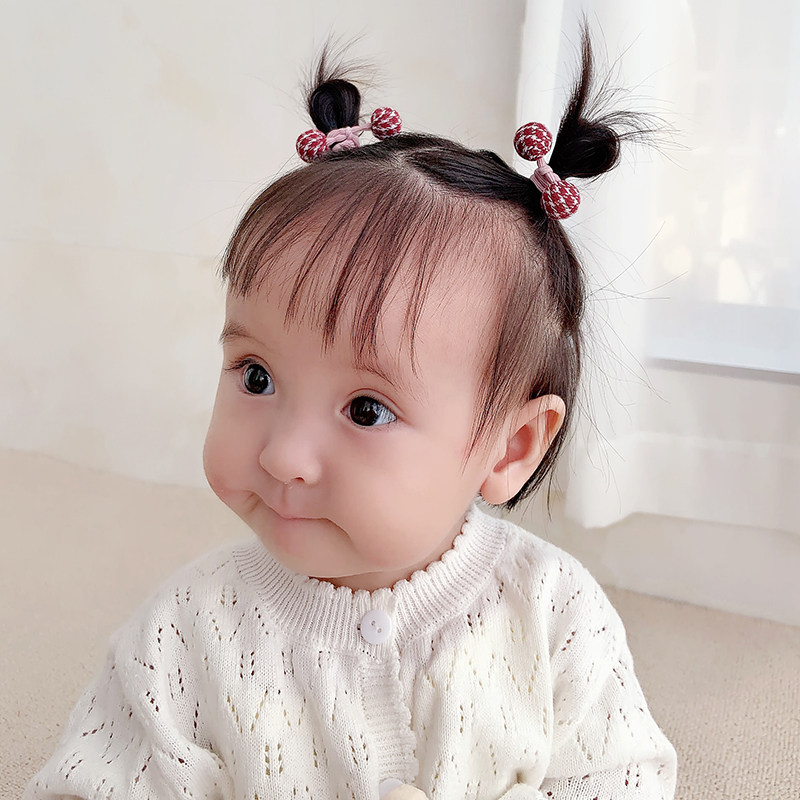 女宝宝发圈简约可爱m布艺小球球发绳婴儿头绳小女孩扎小揪揪橡皮,童装/婴儿装/亲子装,发饰,淘宝优惠券,粉丝福利购,淘宝优惠卷
